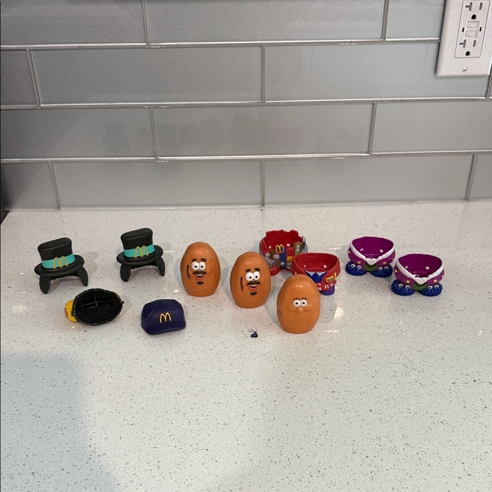 McDonald's vintage Potato Head Toy Set with Colorful Accessories